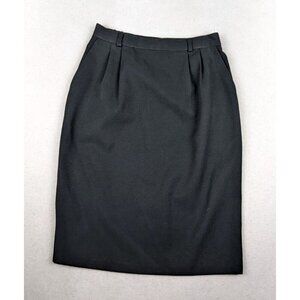 VINTAGE WOMEN'S BLACK PENCIL SKIRT - DIVERSITY - SIZE 8P